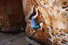 Bouldering in Hueco Tanks on 04/26/2019 with Blue Lizard Climbing and Yoga

Filename: SRM_20190426_1218490.jpg
Aperture: f/4.0
Shutter Speed: 1/200
Body: Canon EOS-1D Mark II
Lens: Canon EF 16-35mm f/2.8 L