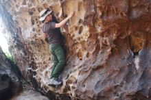 Bouldering in Hueco Tanks on 04/26/2019 with Blue Lizard Climbing and Yoga

Filename: SRM_20190426_1221100.jpg
Aperture: f/3.2
Shutter Speed: 1/200
Body: Canon EOS-1D Mark II
Lens: Canon EF 50mm f/1.8 II