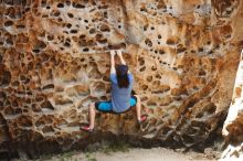 Bouldering in Hueco Tanks on 04/26/2019 with Blue Lizard Climbing and Yoga

Filename: SRM_20190426_1229430.jpg
Aperture: f/4.0
Shutter Speed: 1/400
Body: Canon EOS-1D Mark II
Lens: Canon EF 50mm f/1.8 II