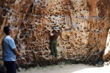 Bouldering in Hueco Tanks on 04/26/2019 with Blue Lizard Climbing and Yoga

Filename: SRM_20190426_1233100.jpg
Aperture: f/4.0
Shutter Speed: 1/320
Body: Canon EOS-1D Mark II
Lens: Canon EF 50mm f/1.8 II