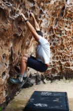 Bouldering in Hueco Tanks on 04/26/2019 with Blue Lizard Climbing and Yoga

Filename: SRM_20190426_1244220.jpg
Aperture: f/3.5
Shutter Speed: 1/320
Body: Canon EOS-1D Mark II
Lens: Canon EF 50mm f/1.8 II