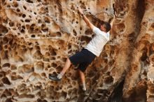 Bouldering in Hueco Tanks on 04/26/2019 with Blue Lizard Climbing and Yoga

Filename: SRM_20190426_1249490.jpg
Aperture: f/4.0
Shutter Speed: 1/320
Body: Canon EOS-1D Mark II
Lens: Canon EF 50mm f/1.8 II