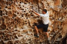 Bouldering in Hueco Tanks on 04/26/2019 with Blue Lizard Climbing and Yoga

Filename: SRM_20190426_1249560.jpg
Aperture: f/4.0
Shutter Speed: 1/320
Body: Canon EOS-1D Mark II
Lens: Canon EF 50mm f/1.8 II