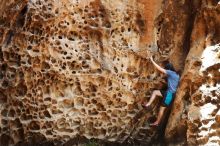 Bouldering in Hueco Tanks on 04/26/2019 with Blue Lizard Climbing and Yoga

Filename: SRM_20190426_1251110.jpg
Aperture: f/4.0
Shutter Speed: 1/320
Body: Canon EOS-1D Mark II
Lens: Canon EF 50mm f/1.8 II