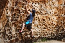 Bouldering in Hueco Tanks on 04/26/2019 with Blue Lizard Climbing and Yoga

Filename: SRM_20190426_1252060.jpg
Aperture: f/4.0
Shutter Speed: 1/250
Body: Canon EOS-1D Mark II
Lens: Canon EF 50mm f/1.8 II