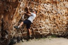 Bouldering in Hueco Tanks on 04/26/2019 with Blue Lizard Climbing and Yoga

Filename: SRM_20190426_1253220.jpg
Aperture: f/4.0
Shutter Speed: 1/250
Body: Canon EOS-1D Mark II
Lens: Canon EF 50mm f/1.8 II