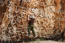 Bouldering in Hueco Tanks on 04/26/2019 with Blue Lizard Climbing and Yoga

Filename: SRM_20190426_1254200.jpg
Aperture: f/4.0
Shutter Speed: 1/250
Body: Canon EOS-1D Mark II
Lens: Canon EF 50mm f/1.8 II