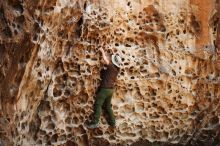 Bouldering in Hueco Tanks on 04/26/2019 with Blue Lizard Climbing and Yoga

Filename: SRM_20190426_1255000.jpg
Aperture: f/4.0
Shutter Speed: 1/250
Body: Canon EOS-1D Mark II
Lens: Canon EF 50mm f/1.8 II