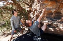 Bouldering in Hueco Tanks on 06/15/2019 with Blue Lizard Climbing and Yoga

Filename: SRM_20190615_0953540.jpg
Aperture: f/5.0
Shutter Speed: 1/320
Body: Canon EOS-1D Mark II
Lens: Canon EF 16-35mm f/2.8 L