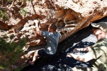 Bouldering in Hueco Tanks on 06/15/2019 with Blue Lizard Climbing and Yoga

Filename: SRM_20190615_1002451.jpg
Aperture: f/5.0
Shutter Speed: 1/400
Body: Canon EOS-1D Mark II
Lens: Canon EF 16-35mm f/2.8 L