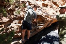 Bouldering in Hueco Tanks on 06/15/2019 with Blue Lizard Climbing and Yoga

Filename: SRM_20190615_1003110.jpg
Aperture: f/5.0
Shutter Speed: 1/500
Body: Canon EOS-1D Mark II
Lens: Canon EF 16-35mm f/2.8 L