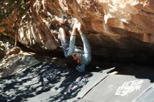 Bouldering in Hueco Tanks on 06/15/2019 with Blue Lizard Climbing and Yoga

Filename: SRM_20190615_1009260.jpg
Aperture: f/3.2
Shutter Speed: 1/320
Body: Canon EOS-1D Mark II
Lens: Canon EF 50mm f/1.8 II