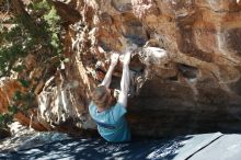 Bouldering in Hueco Tanks on 06/15/2019 with Blue Lizard Climbing and Yoga

Filename: SRM_20190615_1012430.jpg
Aperture: f/3.5
Shutter Speed: 1/400
Body: Canon EOS-1D Mark II
Lens: Canon EF 50mm f/1.8 II