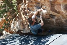 Bouldering in Hueco Tanks on 06/15/2019 with Blue Lizard Climbing and Yoga

Filename: SRM_20190615_1014230.jpg
Aperture: f/3.5
Shutter Speed: 1/320
Body: Canon EOS-1D Mark II
Lens: Canon EF 50mm f/1.8 II