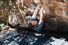 Bouldering in Hueco Tanks on 06/15/2019 with Blue Lizard Climbing and Yoga

Filename: SRM_20190615_1014550.jpg
Aperture: f/3.5
Shutter Speed: 1/320
Body: Canon EOS-1D Mark II
Lens: Canon EF 50mm f/1.8 II