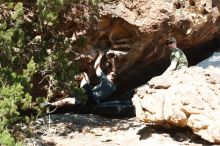 Bouldering in Hueco Tanks on 06/15/2019 with Blue Lizard Climbing and Yoga

Filename: SRM_20190615_1022070.jpg
Aperture: f/3.5
Shutter Speed: 1/800
Body: Canon EOS-1D Mark II
Lens: Canon EF 50mm f/1.8 II