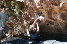 Bouldering in Hueco Tanks on 06/15/2019 with Blue Lizard Climbing and Yoga

Filename: SRM_20190615_1029390.jpg
Aperture: f/4.0
Shutter Speed: 1/320
Body: Canon EOS-1D Mark II
Lens: Canon EF 50mm f/1.8 II