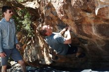 Bouldering in Hueco Tanks on 06/15/2019 with Blue Lizard Climbing and Yoga

Filename: SRM_20190615_1030390.jpg
Aperture: f/4.0
Shutter Speed: 1/400
Body: Canon EOS-1D Mark II
Lens: Canon EF 50mm f/1.8 II