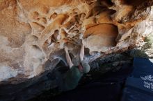 Bouldering in Hueco Tanks on 06/15/2019 with Blue Lizard Climbing and Yoga

Filename: SRM_20190615_1056050.jpg
Aperture: f/5.6
Shutter Speed: 1/320
Body: Canon EOS-1D Mark II
Lens: Canon EF 16-35mm f/2.8 L