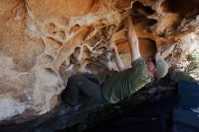 Bouldering in Hueco Tanks on 06/15/2019 with Blue Lizard Climbing and Yoga

Filename: SRM_20190615_1056130.jpg
Aperture: f/5.6
Shutter Speed: 1/320
Body: Canon EOS-1D Mark II
Lens: Canon EF 16-35mm f/2.8 L