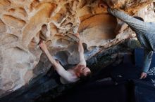 Bouldering in Hueco Tanks on 06/15/2019 with Blue Lizard Climbing and Yoga

Filename: SRM_20190615_1100490.jpg
Aperture: f/5.6
Shutter Speed: 1/250
Body: Canon EOS-1D Mark II
Lens: Canon EF 16-35mm f/2.8 L