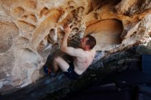 Bouldering in Hueco Tanks on 06/15/2019 with Blue Lizard Climbing and Yoga

Filename: SRM_20190615_1101000.jpg
Aperture: f/5.6
Shutter Speed: 1/320
Body: Canon EOS-1D Mark II
Lens: Canon EF 16-35mm f/2.8 L