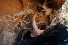 Bouldering in Hueco Tanks on 06/15/2019 with Blue Lizard Climbing and Yoga

Filename: SRM_20190615_1101100.jpg
Aperture: f/5.6
Shutter Speed: 1/400
Body: Canon EOS-1D Mark II
Lens: Canon EF 16-35mm f/2.8 L