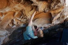 Bouldering in Hueco Tanks on 06/15/2019 with Blue Lizard Climbing and Yoga

Filename: SRM_20190615_1103120.jpg
Aperture: f/5.6
Shutter Speed: 1/320
Body: Canon EOS-1D Mark II
Lens: Canon EF 16-35mm f/2.8 L