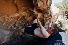 Bouldering in Hueco Tanks on 06/15/2019 with Blue Lizard Climbing and Yoga

Filename: SRM_20190615_1108270.jpg
Aperture: f/5.6
Shutter Speed: 1/500
Body: Canon EOS-1D Mark II
Lens: Canon EF 16-35mm f/2.8 L