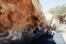 Bouldering in Hueco Tanks on 06/15/2019 with Blue Lizard Climbing and Yoga

Filename: SRM_20190615_1118490.jpg
Aperture: f/5.6
Shutter Speed: 1/800
Body: Canon EOS-1D Mark II
Lens: Canon EF 16-35mm f/2.8 L