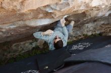 Bouldering in Hueco Tanks on 06/15/2019 with Blue Lizard Climbing and Yoga

Filename: SRM_20190615_1145050.jpg
Aperture: f/4.0
Shutter Speed: 1/320
Body: Canon EOS-1D Mark II
Lens: Canon EF 50mm f/1.8 II