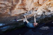 Bouldering in Hueco Tanks on 06/15/2019 with Blue Lizard Climbing and Yoga

Filename: SRM_20190615_1152130.jpg
Aperture: f/5.6
Shutter Speed: 1/200
Body: Canon EOS-1D Mark II
Lens: Canon EF 16-35mm f/2.8 L