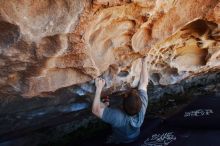 Bouldering in Hueco Tanks on 06/15/2019 with Blue Lizard Climbing and Yoga

Filename: SRM_20190615_1152510.jpg
Aperture: f/5.6
Shutter Speed: 1/250
Body: Canon EOS-1D Mark II
Lens: Canon EF 16-35mm f/2.8 L