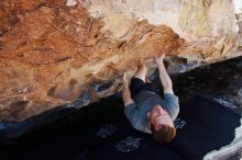 Bouldering in Hueco Tanks on 06/15/2019 with Blue Lizard Climbing and Yoga

Filename: SRM_20190615_1153180.jpg
Aperture: f/5.6
Shutter Speed: 1/400
Body: Canon EOS-1D Mark II
Lens: Canon EF 16-35mm f/2.8 L