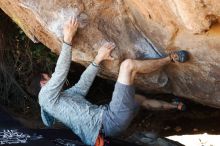 Bouldering in Hueco Tanks on 06/15/2019 with Blue Lizard Climbing and Yoga

Filename: SRM_20190615_1225560.jpg
Aperture: f/4.0
Shutter Speed: 1/400
Body: Canon EOS-1D Mark II
Lens: Canon EF 50mm f/1.8 II