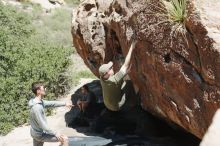 Bouldering in Hueco Tanks on 06/15/2019 with Blue Lizard Climbing and Yoga

Filename: SRM_20190615_1357170.jpg
Aperture: f/4.0
Shutter Speed: 1/500
Body: Canon EOS-1D Mark II
Lens: Canon EF 50mm f/1.8 II