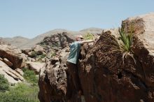 Bouldering in Hueco Tanks on 06/15/2019 with Blue Lizard Climbing and Yoga

Filename: SRM_20190615_1359580.jpg
Aperture: f/4.0
Shutter Speed: 1/1250
Body: Canon EOS-1D Mark II
Lens: Canon EF 50mm f/1.8 II