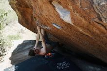 Bouldering in Hueco Tanks on 06/15/2019 with Blue Lizard Climbing and Yoga

Filename: SRM_20190615_1417230.jpg
Aperture: f/4.0
Shutter Speed: 1/250
Body: Canon EOS-1D Mark II
Lens: Canon EF 50mm f/1.8 II