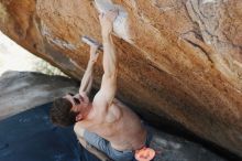 Bouldering in Hueco Tanks on 06/15/2019 with Blue Lizard Climbing and Yoga

Filename: SRM_20190615_1447250.jpg
Aperture: f/4.0
Shutter Speed: 1/320
Body: Canon EOS-1D Mark II
Lens: Canon EF 50mm f/1.8 II