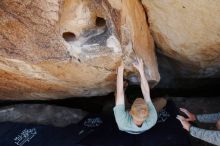 Bouldering in Hueco Tanks on 06/15/2019 with Blue Lizard Climbing and Yoga

Filename: SRM_20190615_1453220.jpg
Aperture: f/4.0
Shutter Speed: 1/320
Body: Canon EOS-1D Mark II
Lens: Canon EF 16-35mm f/2.8 L