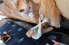 Bouldering in Hueco Tanks on 06/15/2019 with Blue Lizard Climbing and Yoga

Filename: SRM_20190615_1454140.jpg
Aperture: f/4.0
Shutter Speed: 1/250
Body: Canon EOS-1D Mark II
Lens: Canon EF 16-35mm f/2.8 L