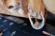 Bouldering in Hueco Tanks on 06/15/2019 with Blue Lizard Climbing and Yoga

Filename: SRM_20190615_1456140.jpg
Aperture: f/4.0
Shutter Speed: 1/250
Body: Canon EOS-1D Mark II
Lens: Canon EF 16-35mm f/2.8 L