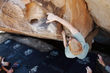 Bouldering in Hueco Tanks on 06/15/2019 with Blue Lizard Climbing and Yoga

Filename: SRM_20190615_1456230.jpg
Aperture: f/4.0
Shutter Speed: 1/320
Body: Canon EOS-1D Mark II
Lens: Canon EF 16-35mm f/2.8 L