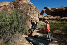 Bouldering in Hueco Tanks on 06/23/2019 with Blue Lizard Climbing and Yoga

Filename: SRM_20190623_0833130.jpg
Aperture: f/5.6
Shutter Speed: 1/500
Body: Canon EOS-1D Mark II
Lens: Canon EF 16-35mm f/2.8 L