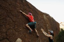 Bouldering in Hueco Tanks on 06/23/2019 with Blue Lizard Climbing and Yoga

Filename: SRM_20190623_0853350.jpg
Aperture: f/5.6
Shutter Speed: 1/200
Body: Canon EOS-1D Mark II
Lens: Canon EF 16-35mm f/2.8 L