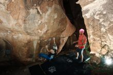 Bouldering in Hueco Tanks on 06/23/2019 with Blue Lizard Climbing and Yoga

Filename: SRM_20190623_1018250.jpg
Aperture: f/8.0
Shutter Speed: 1/200
Body: Canon EOS-1D Mark II
Lens: Canon EF 16-35mm f/2.8 L