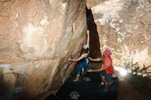 Bouldering in Hueco Tanks on 06/23/2019 with Blue Lizard Climbing and Yoga

Filename: SRM_20190623_1019090.jpg
Aperture: f/8.0
Shutter Speed: 1/200
Body: Canon EOS-1D Mark II
Lens: Canon EF 16-35mm f/2.8 L