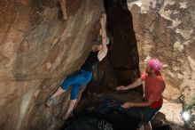Bouldering in Hueco Tanks on 06/23/2019 with Blue Lizard Climbing and Yoga

Filename: SRM_20190623_1024200.jpg
Aperture: f/6.3
Shutter Speed: 1/250
Body: Canon EOS-1D Mark II
Lens: Canon EF 16-35mm f/2.8 L
