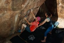 Bouldering in Hueco Tanks on 06/23/2019 with Blue Lizard Climbing and Yoga

Filename: SRM_20190623_1029250.jpg
Aperture: f/8.0
Shutter Speed: 1/250
Body: Canon EOS-1D Mark II
Lens: Canon EF 16-35mm f/2.8 L