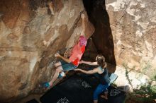 Bouldering in Hueco Tanks on 06/23/2019 with Blue Lizard Climbing and Yoga

Filename: SRM_20190623_1032250.jpg
Aperture: f/7.1
Shutter Speed: 1/250
Body: Canon EOS-1D Mark II
Lens: Canon EF 16-35mm f/2.8 L